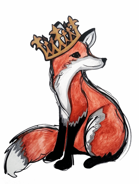 Royal Fox Print