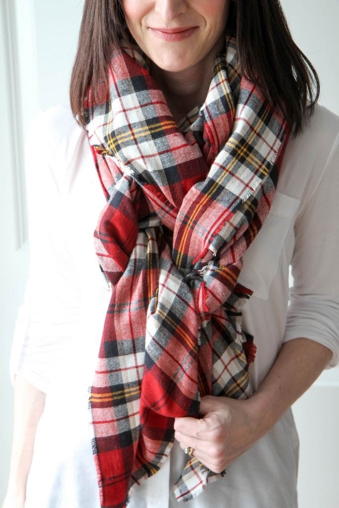 How to Make a Blanket Scarf from MomAdvice.com