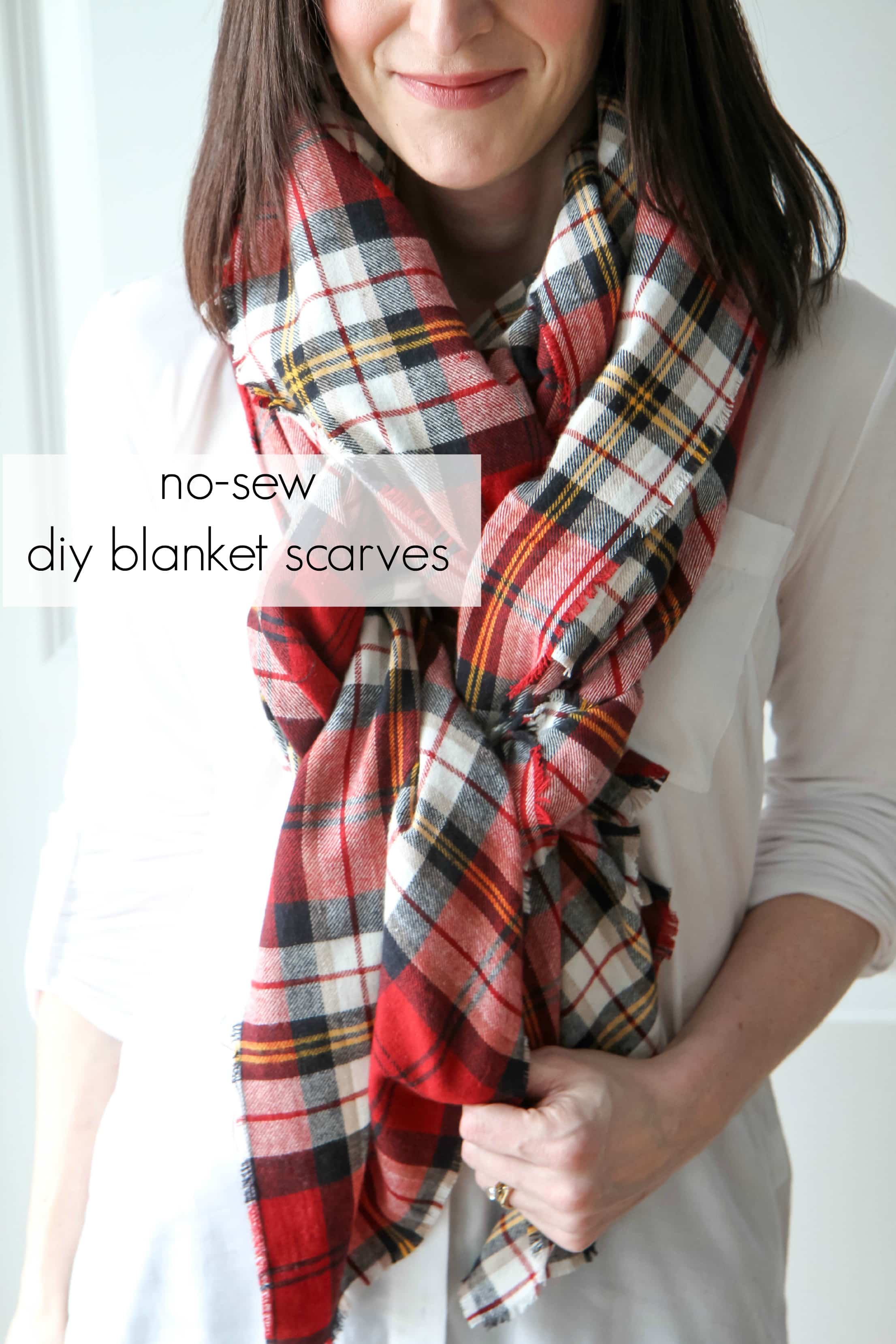 how to make a blanket scarf
