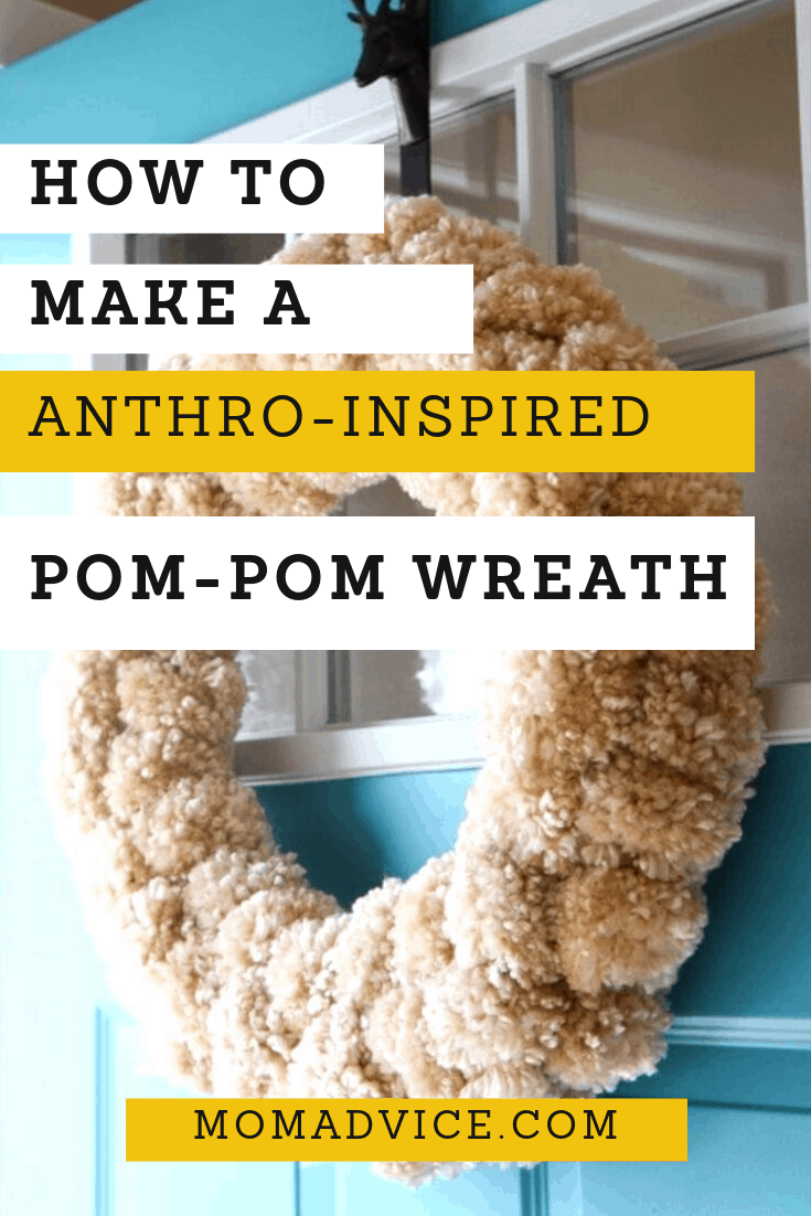 How to Make a Yarn Pom-Pom Wreath