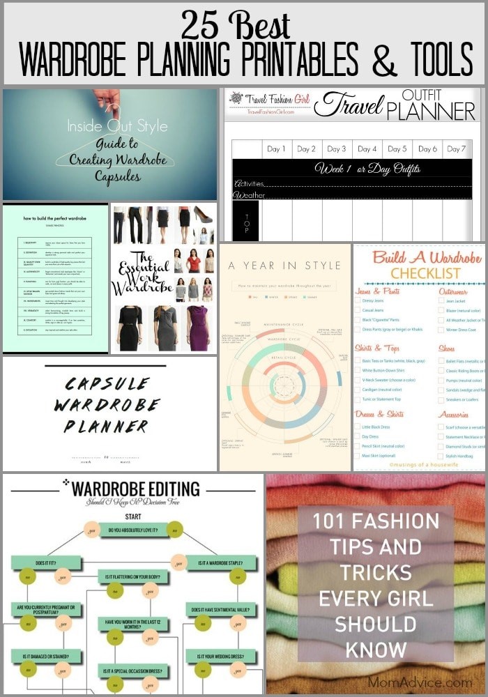25 Best Wardrobe Planning Printables and Tools
