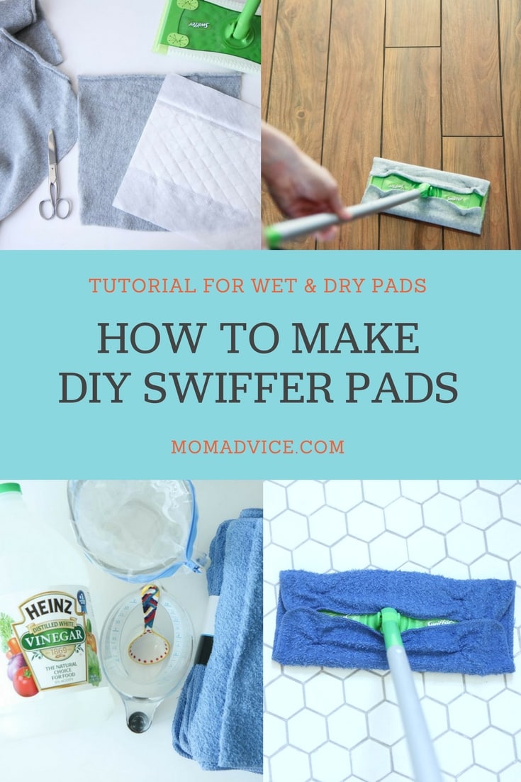 DIY Wet and Dry Swiffer Pads Tutorial from MomAdvice.com