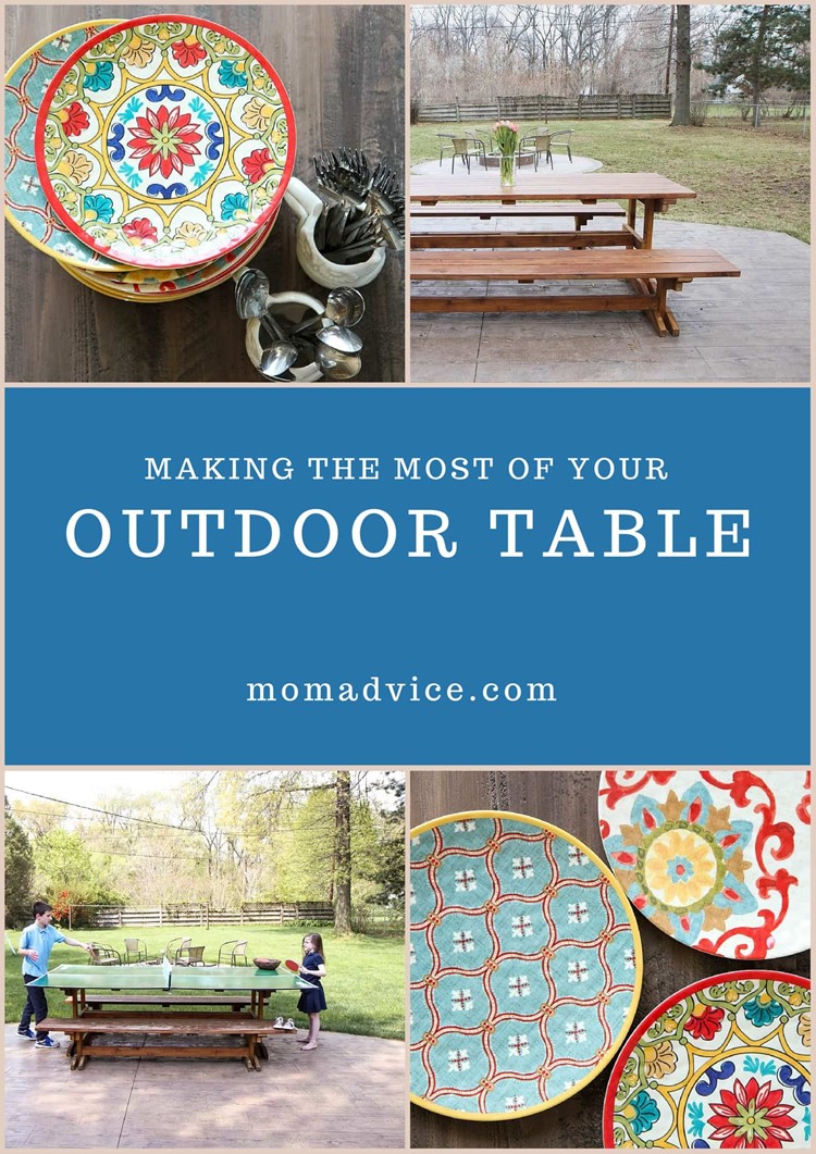 Making the Most of Your Outdoor Table from MomAdvice.com