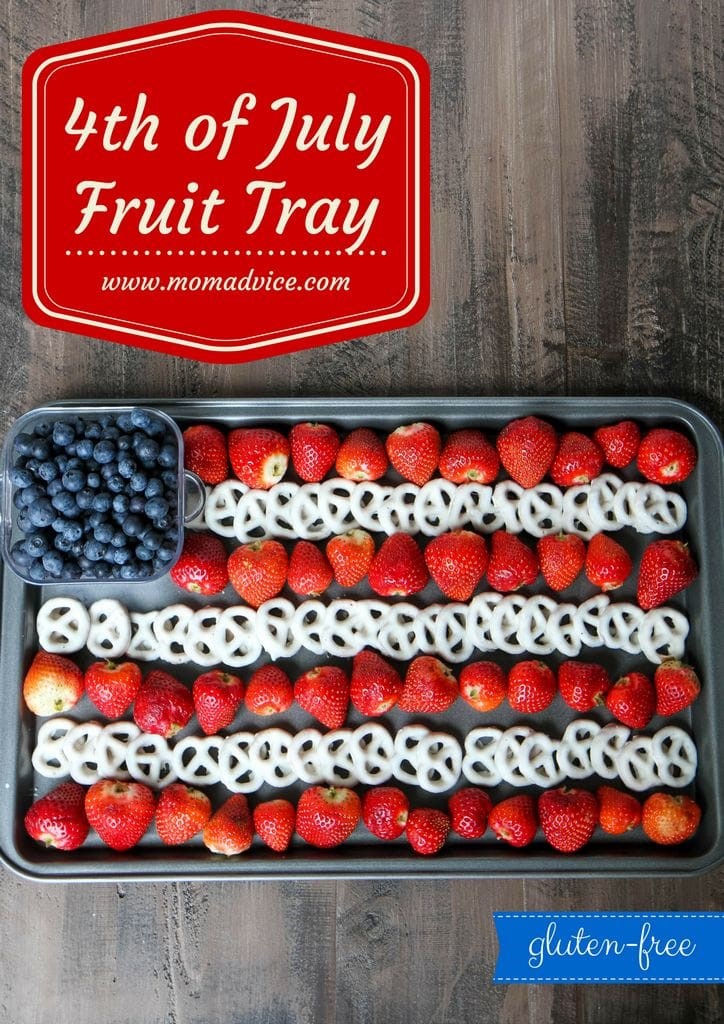 4th of July Flag Fruit Dessert Tray