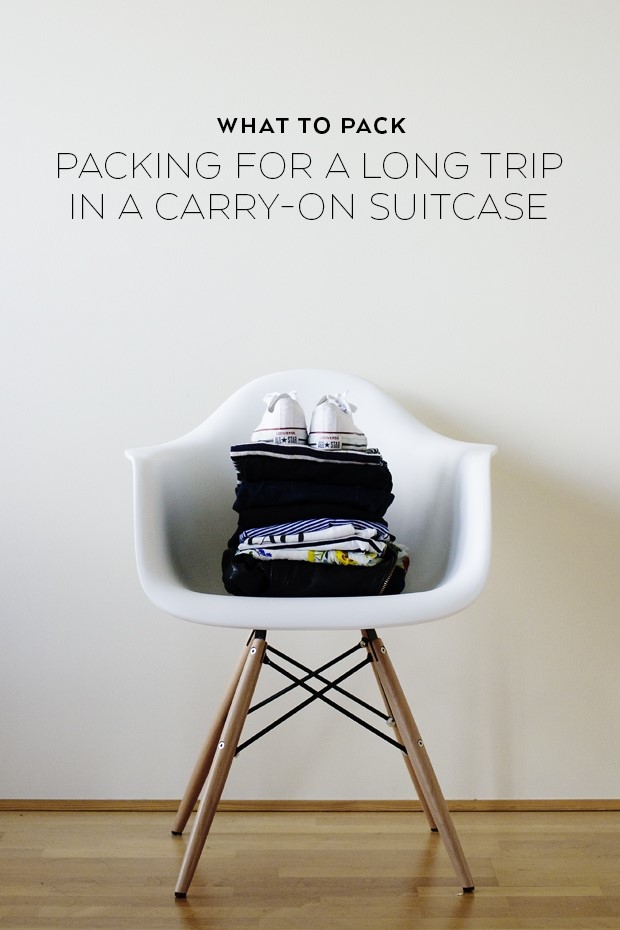 Packing for a long trip in a Carry On via Kelly Purkey