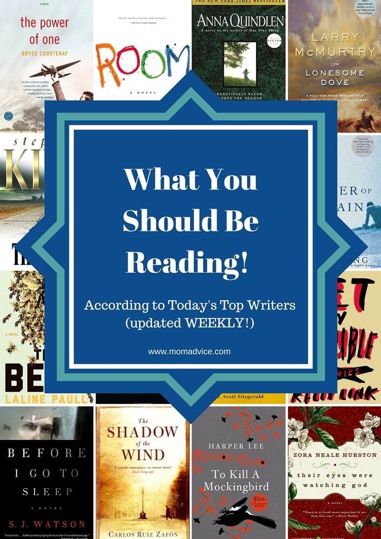 What You Should be Reading According to Today's Top Writers (Updated Weekly)