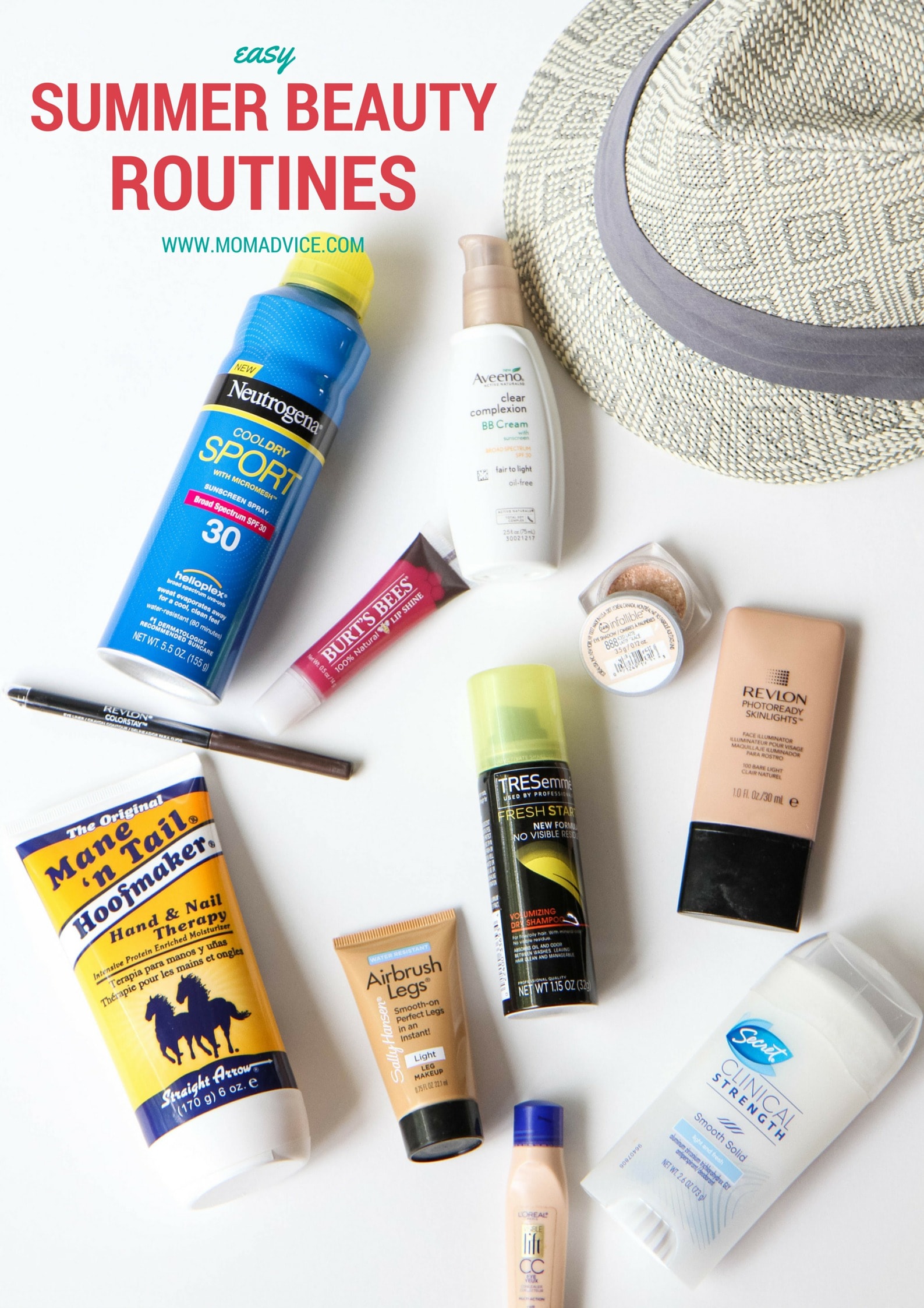 Easy Summer Beauty Routines from MomAdvice.com