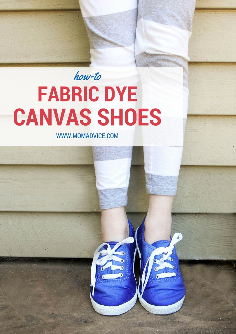 How to dye canvas shoes