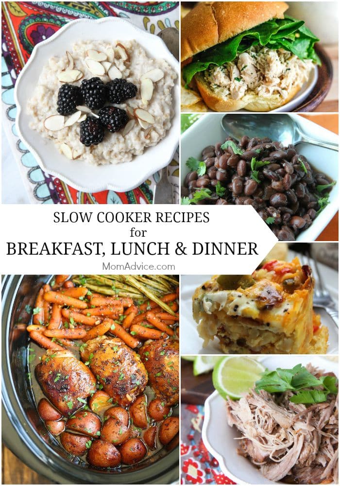 Slow Cooker Recipes for Breakfast, Lunch & Dinner
