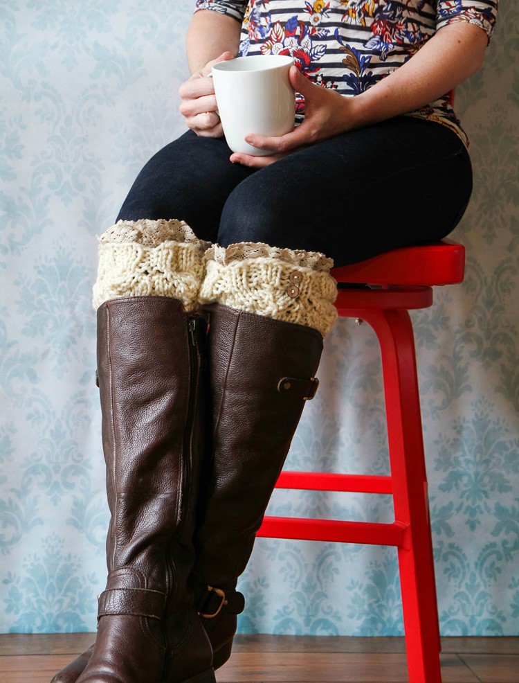 Hazel & Ruby Crafternoon Knitted Boot Cuff