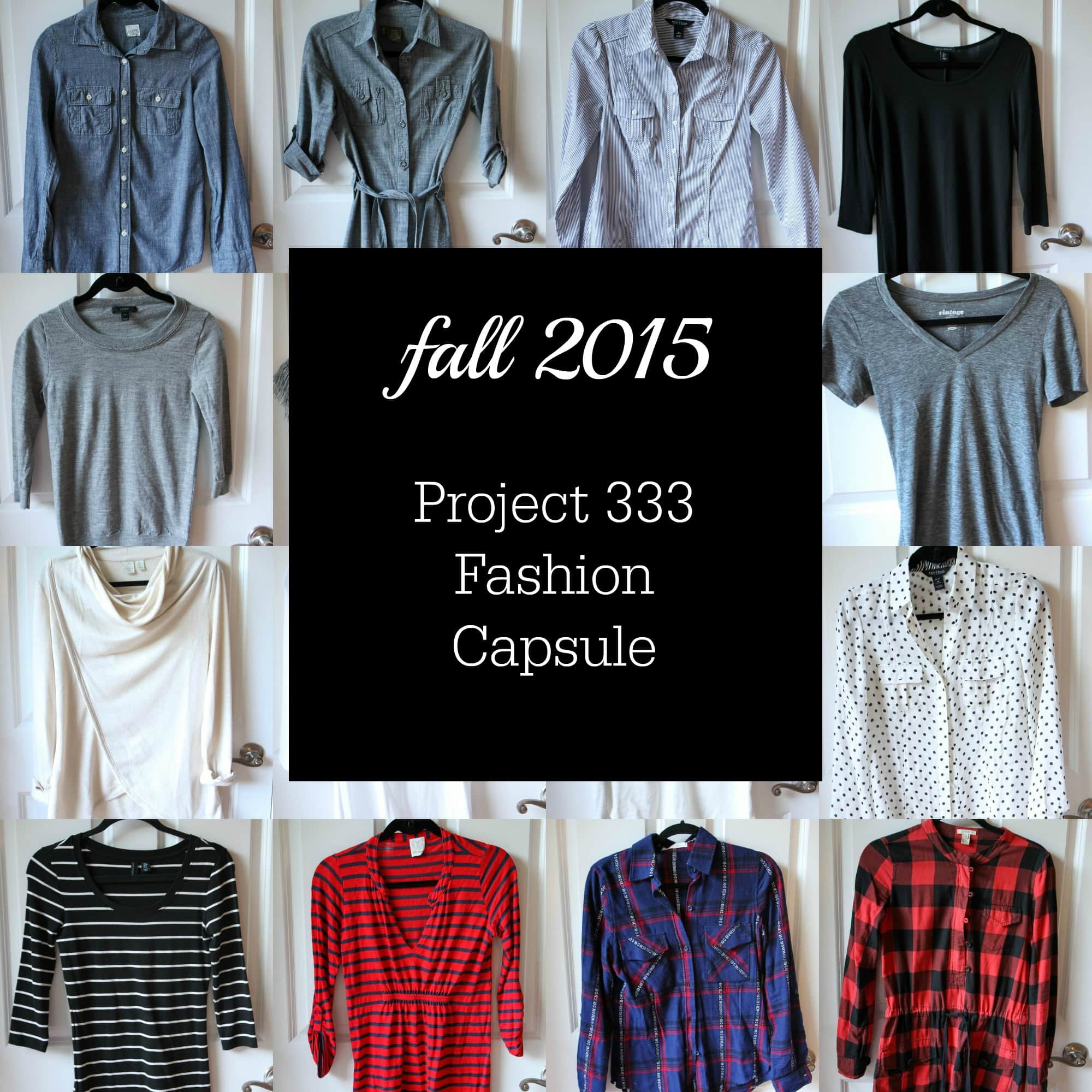 Fall 2015 Fashion Capsule Wardrobe Project