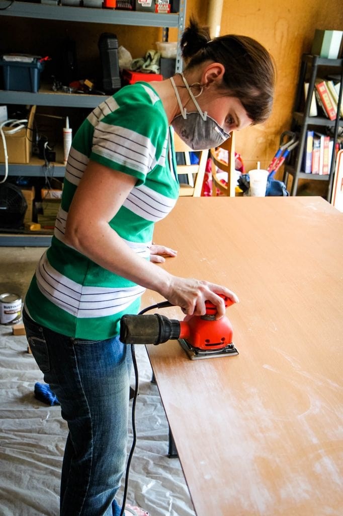 How to Paint a Kitchen Table Sanding