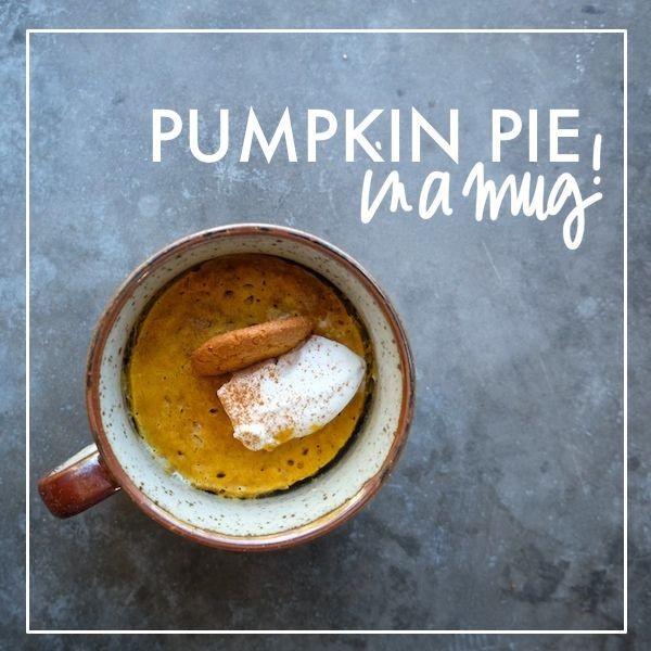 Mug pumpkin pie via Shutterbean
