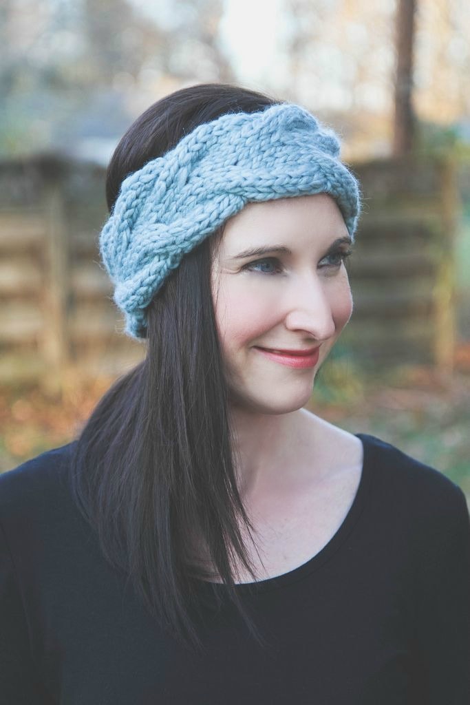 Learn cabling and make a Headband ear warmer to keep or give away.