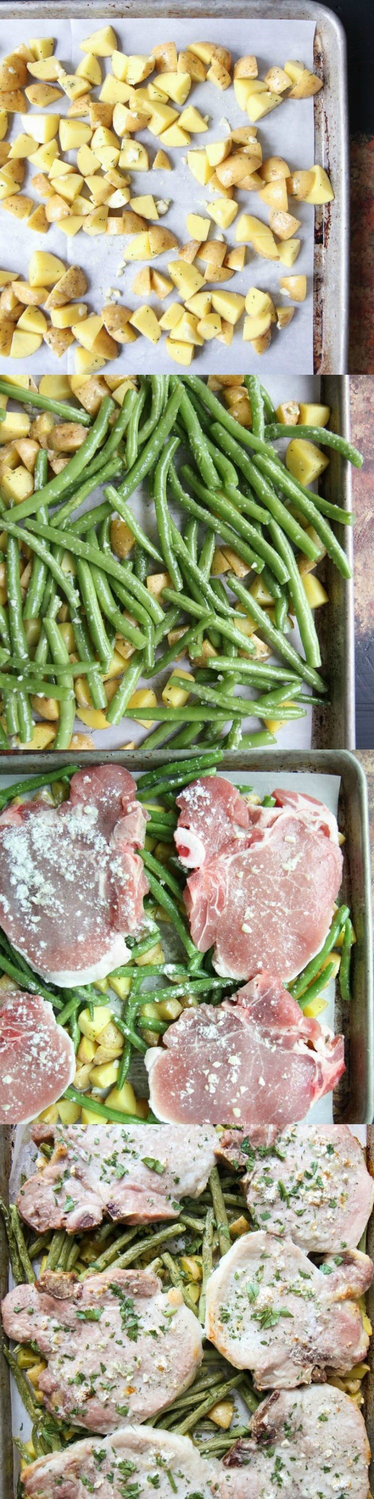 Sheet Pan Ranch Chops and Veggies from MomAdvice.com