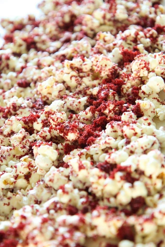 Red Velvet Popcorn Recipe With Free Allegiant Movie Popcorn Box Printables (from The Divergent Series). 