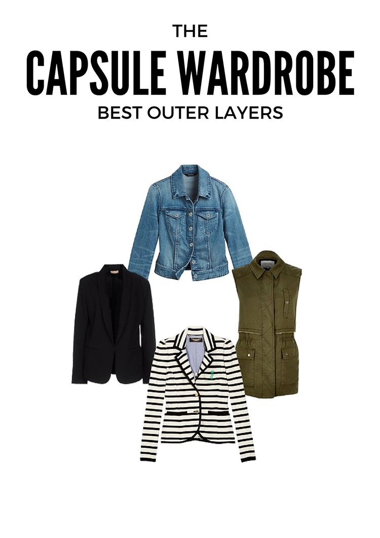 Best Capsule Wardrobe Basics Outer Layers Under $50 from MomAdvice.com