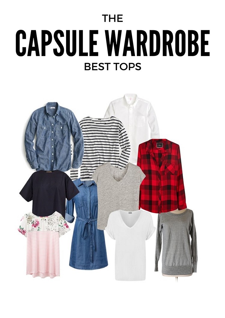 Best Capsule Wardrobe Basics Tops Under $50 from MomAdvice.com