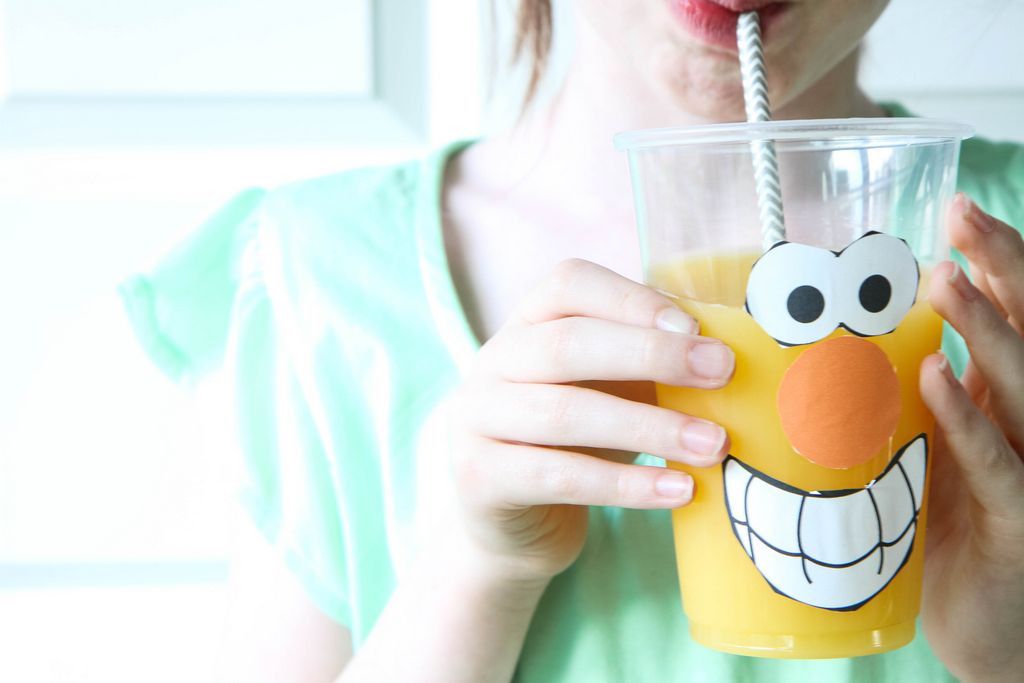 Celebrate National OJ Day (Funny Faces Printable) from MomAdvice.com