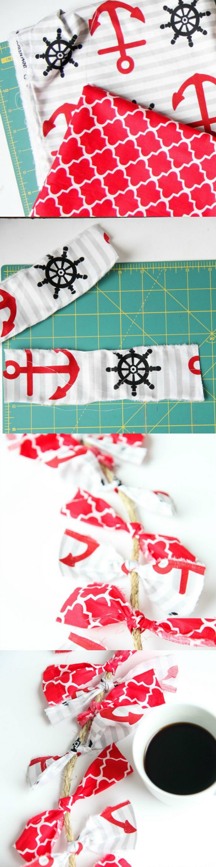 How to Make a Fabric Rope Garland from MomAdvice.com