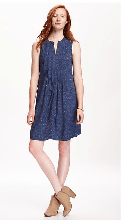 Pintuck Swing Dress from Old Navy