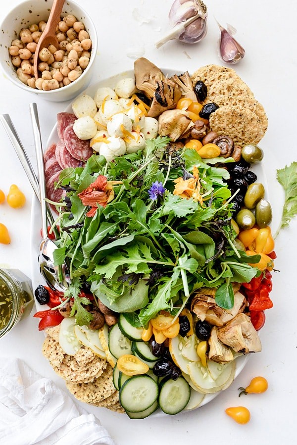 Italian Salad Platter from FoodieCrush