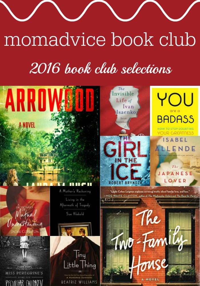 MomAdvice 2016 Book Club Selections