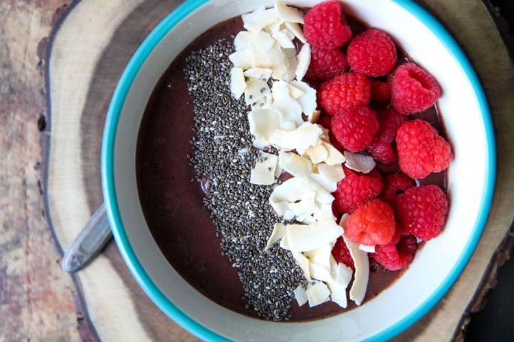 Chocolate Cherry Smoothie Bowl from MomAdvice.com