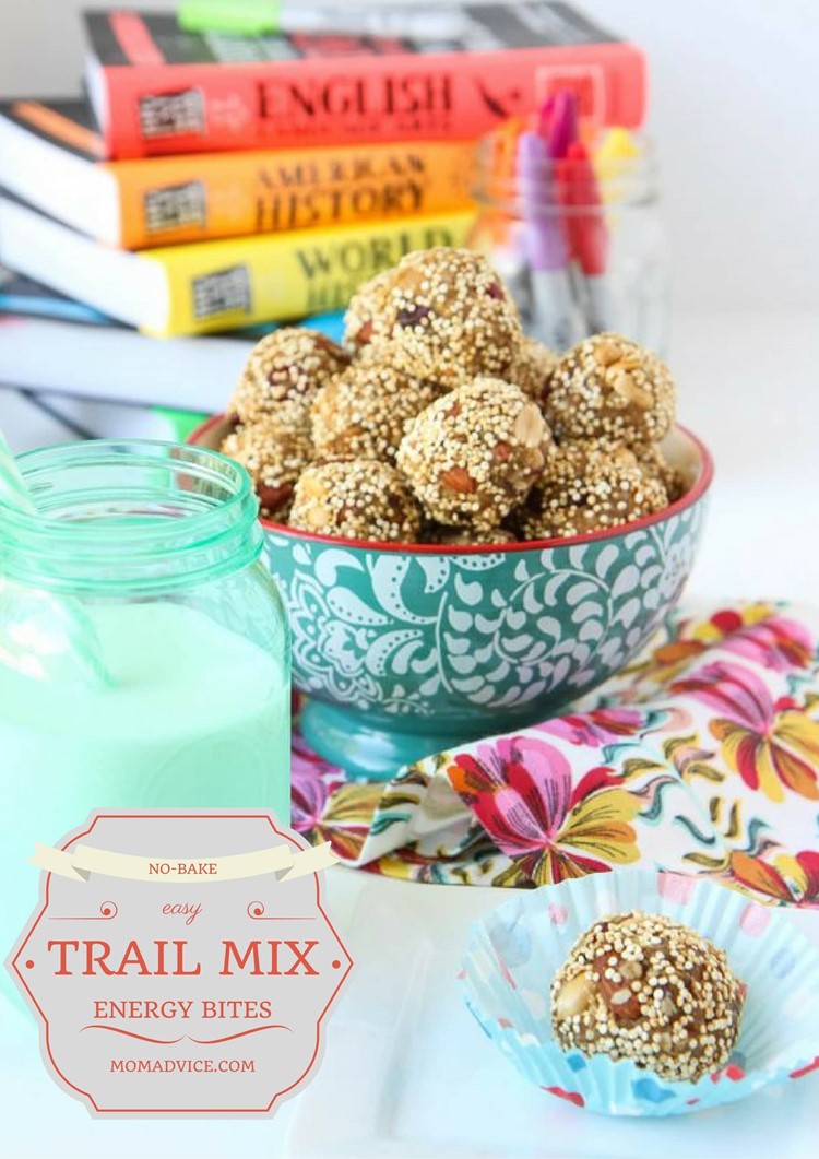 Trail Mix Energy Bites from MomAdvice.com