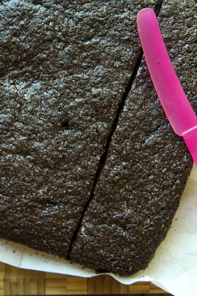 Gluten-Free Dark Chocolate Sea Salt Brownies from MomAdvice.com