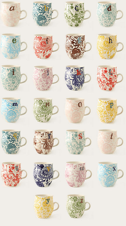 Monogram Mugs
