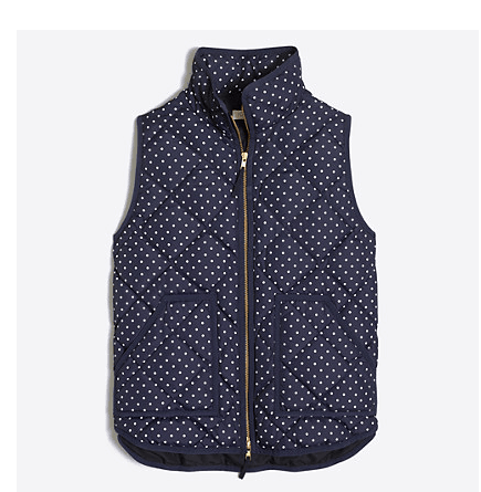 Polka Dotted Puffer Vest