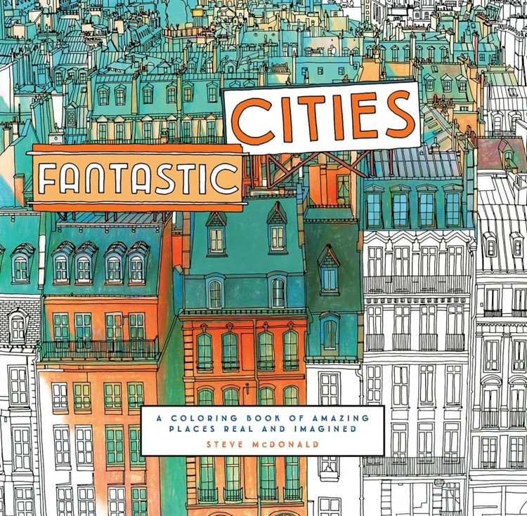 fantastic cities coloring book