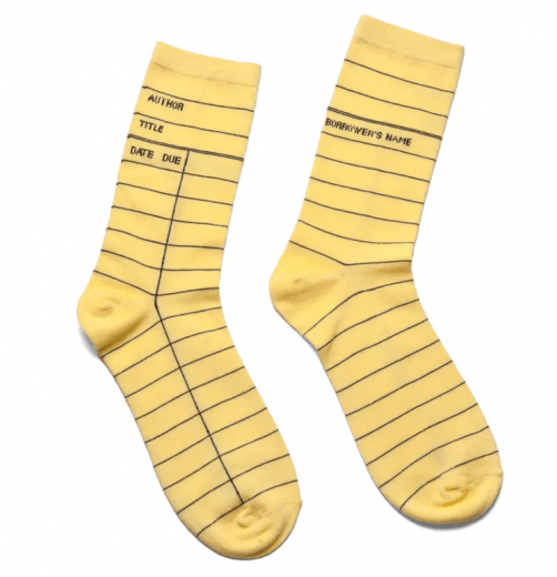 library card socks
