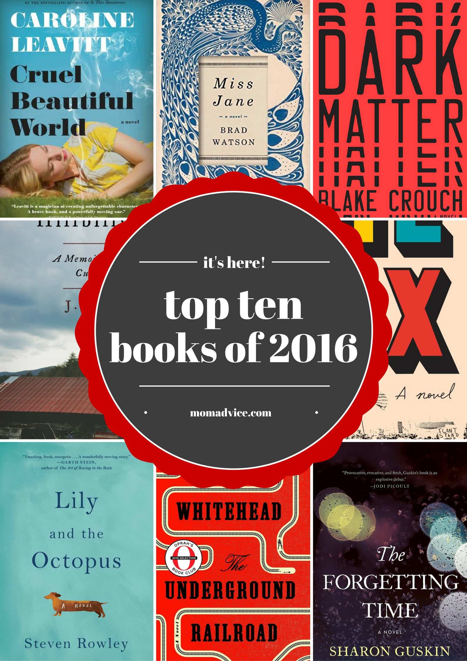The Best Books of 2016 from MomAdvice.com