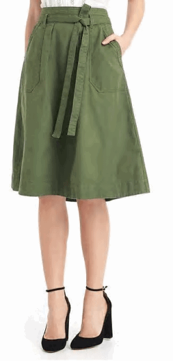a-line utility skirt