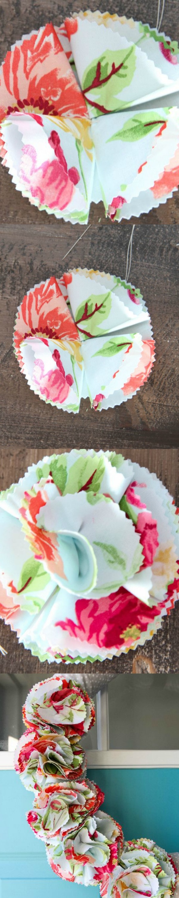 How to Make Fabric Flowers from MomAdvice.com