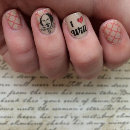 shakespeare nail art