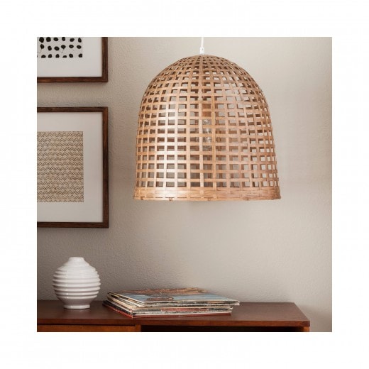 woven pendant light