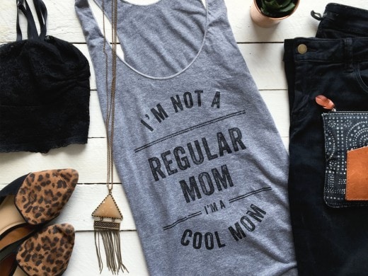 not a regular mom tee