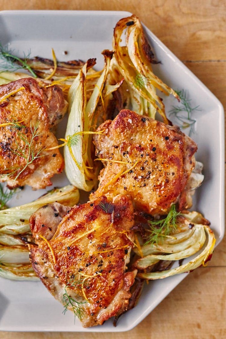 Roasted Chicken With Fennel and Lemon