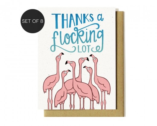 thanks a flocking lot card set