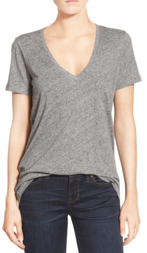 Whisper Cotton V-Neck Tee