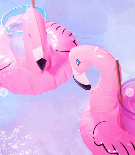 Flamingo Drink Holder Set