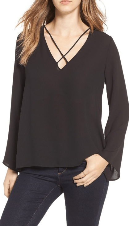 Cross Front Blouse