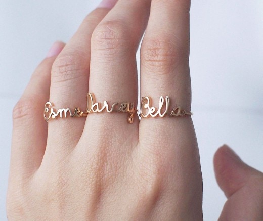 Custom Name Rings