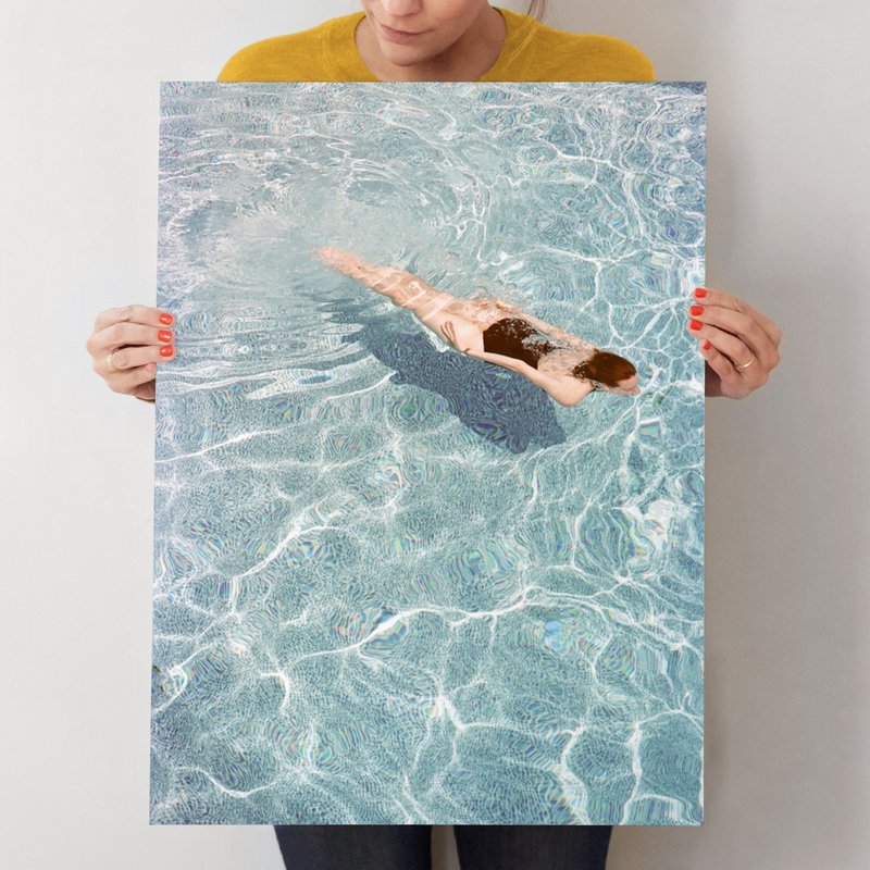 Going for a Swim Print