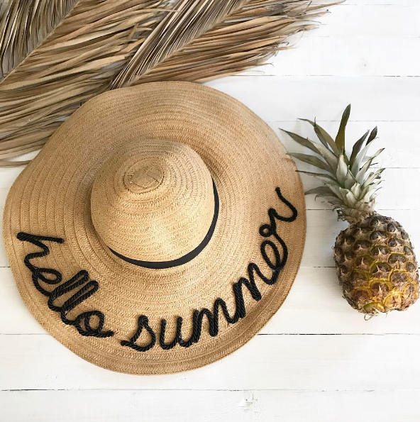 hello summer hat