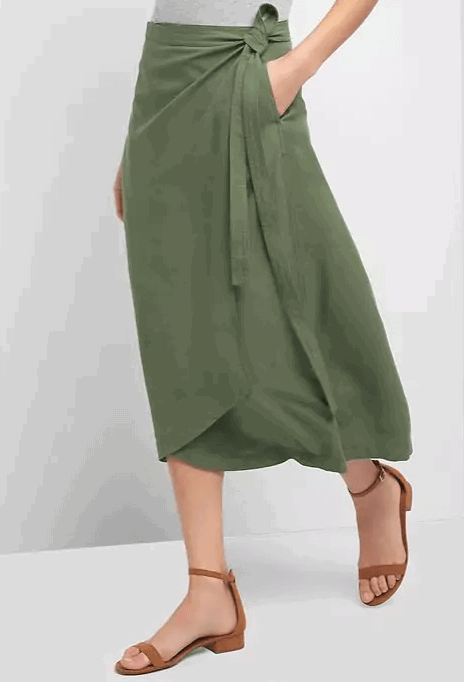 Midi Wrap Skirt