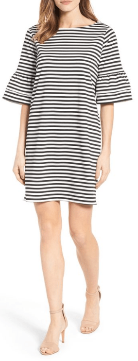 Ruffle Sleeve Shift